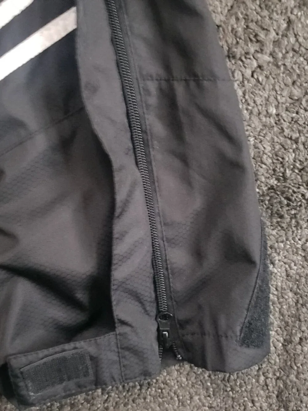 Kewl Men's White Sox Black Track Pants Drawstring Size S Zip Leg